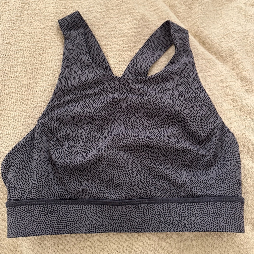 LULULEMON Fast & Free Bra - Dusky Lavender Black Size 6